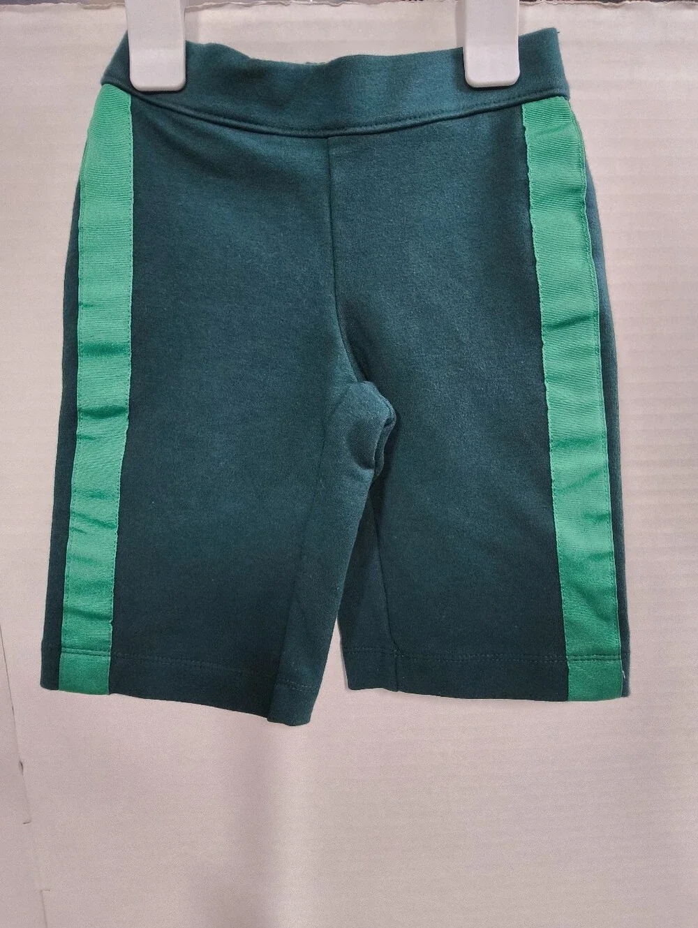 Nwot Janie And Jack Baby Size 18/24 Months Green Athletic Pants with Side Stripe
